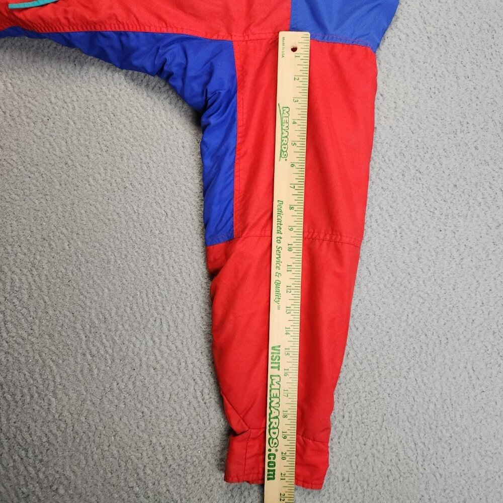 VTG 90s Parka Jacket Men Medium Fleece Lined Insulated Windbreaker Snowboard Ski - Picture 7 of 9